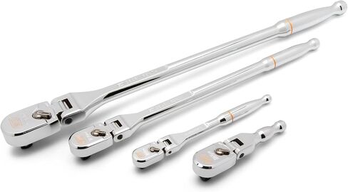 GEARWRENCH 3 Piece 1/4", 3/8" and 1/2" Drive 120XP Full Polish Teardrop Ratchet Set | 81206XP in Saudi Arabia