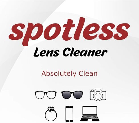 منظف ​​العدسات Spotless ® - زجاجة رذاذ للتنظيف سعة 6 أوقية | عدسات مطلية آمنة للتنظيف ونظارات مانعة للضوء الأزرق (عبوة من قطعة واحدة) in Saudi Arabia
