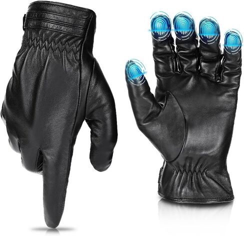 KEMIMOTO Winter Gloves for Men Women, Black,Medium in Saudi Arabia