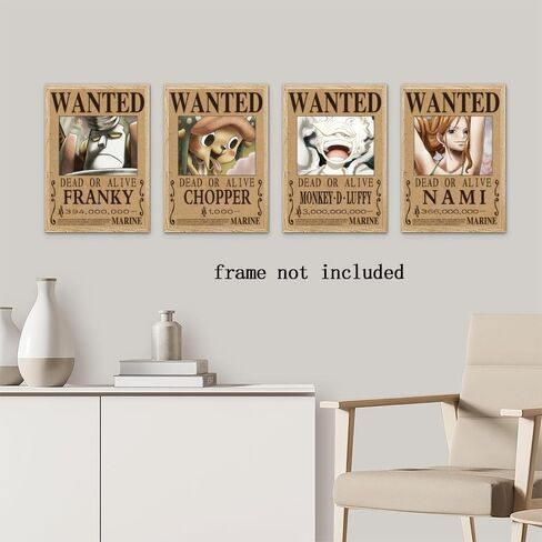 CZWraithen Anime Wanted Poster Set Bounty Wanted Anime Wall Art Posters & Prints for Room Decor Aesthetic and Gifts 9 piece set 8x12inch Unframed, style-2 in Saudi Arabia