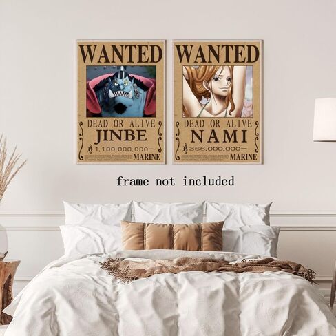 CZWraithen Anime Wanted Poster Set Bounty Wanted Anime Wall Art Posters & Prints for Room Decor Aesthetic and Gifts 9 piece set 8x12inch Unframed, style-2 in Saudi Arabia