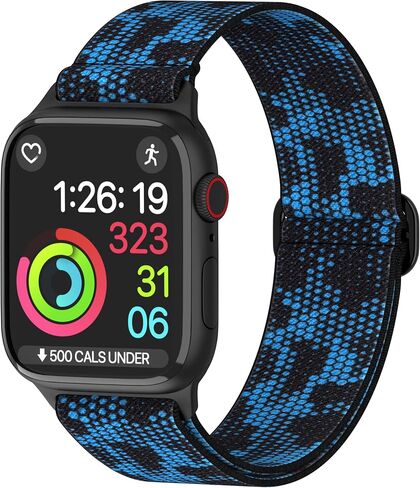 أحزمة ساعة أبل من النايلون للجنسين - iWatch 1/2/3/4/5/6/7/8/9/SE/Ultra 2 حزام لـ 38 ملم/40 ملم/41 ملم/42 ملم/44 ملم/45 ملم/49 ملم - 1/4/6 /8 مجموعة متنوعة من المنتجات in Kuwait