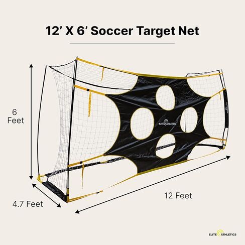 شبكات أهداف كرة القدم مقاس 12 × 6 بوصات مع مناطق تسجيل مميزة، ومعدات تدريب محمولة على الرماية in Kuwait