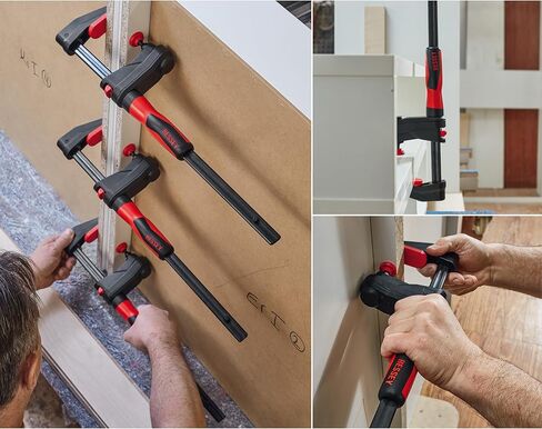 BESSEY GK60 GearKlamp Series - 24 Inch Bar Clamps for Woodworking, 450 lb Clamping Force, Wood Clamps for Gluing, Hand Clamps, Sturdy Woodworking Clamps for Cabinetry, Carpentry, & Home Improvement in Kuwait