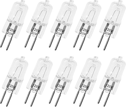 10PCS Night Light 120V 50W G5.3 Halogen Light Bulbs Halogen Bulbs Light Halogen Lamp for Home Lighting Clear Glass Lens in Saudi Arabia