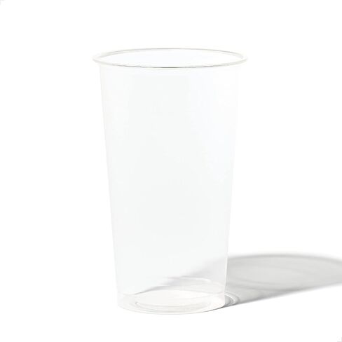 TOSSWARE NATURAL Arena - Plant Based Cups 10 oz Set of 50 - Plastic Alternative Cups for Parties, Bachelorettes, Weddings - Recyclable Clear Cold Cups in Kuwait