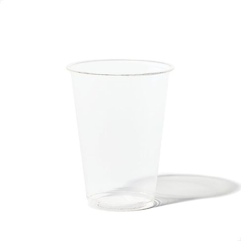 TOSSWARE NATURAL Arena - Plant Based Cups 10 oz Set of 50 - Plastic Alternative Cups for Parties, Bachelorettes, Weddings - Recyclable Clear Cold Cups in Kuwait