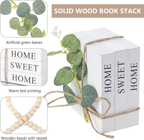 كتب وهمية للديكور، مجموعة كتب زخرفية مكدسة على الوجهين من كتب الديكور والكتب الصناعية لرف الكتب ومدخل الطاولة وديكور حامل التلفزيون عناصر ديكور لغرفة المعيشة in Kuwait