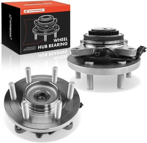 A-Premium Front Wheel Bearing and Hub Assembly with ABS & 6-Lug Compatible with Ford Expedition 2015-2017 & Lincoln Navigator 2015-2017, 4WD Only in Saudi Arabia