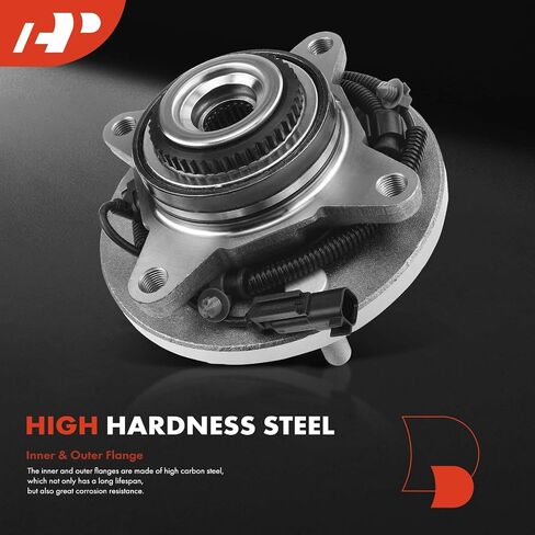 A-Premium Front Wheel Bearing and Hub Assembly with ABS & 6-Lug Compatible with Ford Expedition 2015-2017 & Lincoln Navigator 2015-2017, 4WD Only in Saudi Arabia