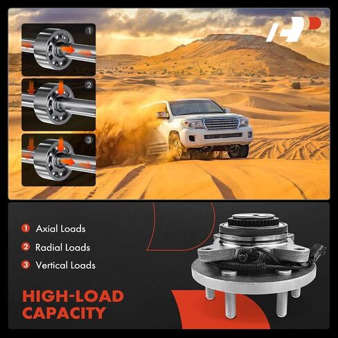 A-Premium Front Wheel Bearing and Hub Assembly with ABS & 6-Lug Compatible with Ford Expedition 2015-2017 & Lincoln Navigator 2015-2017, 4WD Only in Saudi Arabia