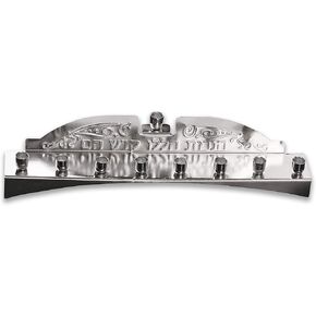 Ner Mitzvah Green Candle Menorah - Fits all Standard Chanukah Candles - Classic Wall Design