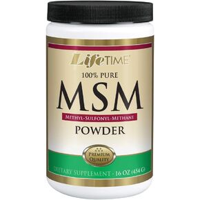 مسحوق MSM نقي 100% مدى الحياة (ميثيل سلفونيل ميثان) | يدعم صحة المفاصل والجلد | 2500 مجم لكل جرعة | 16 أونصة، 180 وجبة in Kuwait