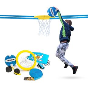 Portable Basketball Hoop with Adjustable Height - Play Floating Outdoor Yard Game at Beach, Lawn, Backyard, Pool, Grass - New Sport for Boys, Girls, Family