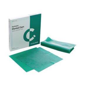 Whaledent 60034418 HySolate Latex Dental Dam أخضر رقيق 152 بوصة × 152 بوصة 36/Pk H02146