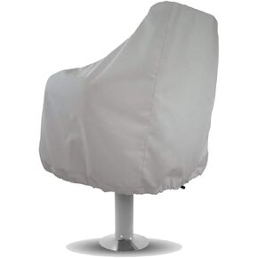 Boat Seat Cover Waterproof Captain Chair Cover Weather Resistant Pedestal Pontoon Captain Boat Bench Chair Seat Cover Helm Chair Protective Cover