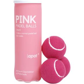 Pink Padel Balls - Single can w 3 Balls - Pro Quality - Paddle Tennis