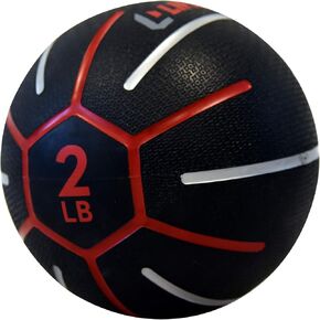 Medicine Ball - Total Body Strength and Stability Training - Non-Slip, Light Bounce - Textured Surface - Durable - Home Gym Exercise Equipment
