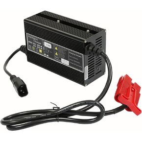 kimllier Battery Charger with Pallet Jack, 24V 10A, with SB120 120A Red Connector