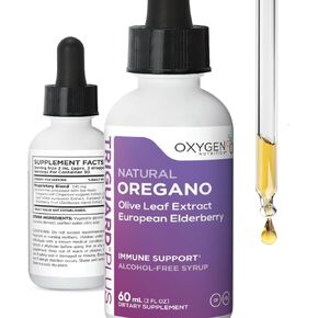 Triguard Plus Oil Of Oregano Leaf Extract, Olive Leaf Extract, Elderberry Extract Liquid Tincture Supplement 2 fl oz | Gut Health, Immune Support & Energy | Alcohol-Free | Organically Grown