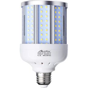 60W LED Corn Light Bulb for Indoor Large Area, E26 6000Lm 6500K Cool White,Super Bright Daylight LED Corn Bulb for Garage Barn Workshop Warehouse Factory Porch Backyard High Bay, 85V-265V