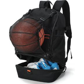 MIER Basketball Backpack Bags Sports Gym Backpacks with Shoe Compartment and Ball Holder for Adult Men Large Soccer Bag