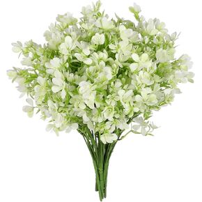 Myosotis Artificial Flowers Plastic Forget-Me-Not Faux Bouquets Real-Touch DIY Home Decor Table Centerpiece Wedding Decoration, Bulk 10pcs (Violet) in Kuwait