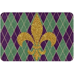 Deer Moose Bath Rugs Machine Washable Bathroom Decor Non-Slip Doormat Water Absorbent Welcome Mat for Kitchen Bedroom Floors 16" X 24"