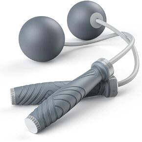 Cordless Jump Rope with Silicone Handles for Men Women Kids | Ropeless Fitness Skipping