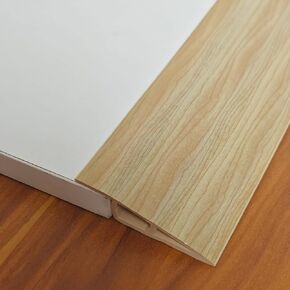 3.3ft Floor & Carpet Threshold Transition Strip, Vinyl Self Adhesive Overlap Edge Reducer,Edging Trim for Doorway Flooring Laminate and Tiles,Beveled Edge Ramp Edge Guard,for 3/5" Thick Material