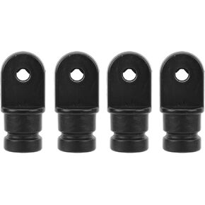 Alomejor 4pcs Bimini Top Cover, Eye End Fittings 3/4 Marine 316 Stainless Steel Bimini Top Hardware Cover
