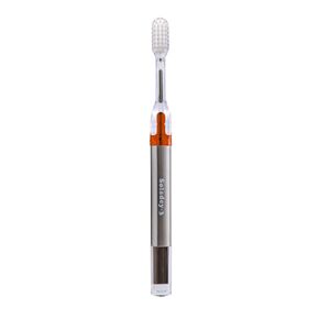 Soladey3 Ionic Toothbrush, Solar Panels and TiO2 Semiconductor, 3 Row Honeycomb Bristle Purple, You can Brush Without Toothpaste