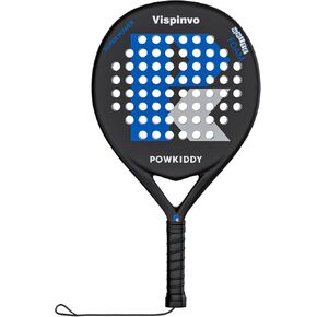 Padel Racket Carbon Fiber Surface, EVA Memory Flex Foam Core Pala Padel, 38 mm Beach Tennis Racket for Adults/Men/Women, an Ideal Paddle Rackets for Beginner & Professional Players