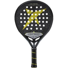 Drop Shot Furia Control 2024 – Padel Racket with Shock Absorption, Padel Racket Series – Professional Padel (Black), Small