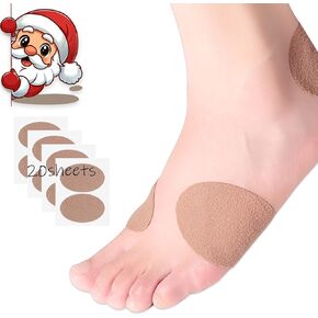 Moleskin for Blisters, Adhesive Moleskin Padding, Moleskin Pads for Shoes, Toes, Heel | Blister Prevention and Reduce Friction - 20 Sheets (40 Pieces Total)