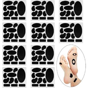 Elite Moleskin for Blisters, Pre-Cut Mole Skin Patches, 110 pcs - Essential for Feet Protection, Blister Prevention Pads - Moleskin for Feet - Elite Edition