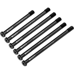 1.75mm Thread Pitch Front Rear Thru Axles for Road Mountain Bicyle Suspension Forks Rigid Forks and Bike Rear Frame, 6061 Aluminium Alloy Boost Through Axle: 12mm x 122mm to 192mm Includes 6 Lengths