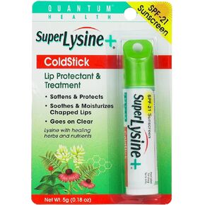 Quantum Super Lysine and Cold Stick Tube Lip Protector and Cold Sore Treatment - 0.18 oz