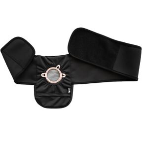 Elastic Ostomy Belt | Ostomy Cover Support Belt | Water Resistant Everyday Wear | 6x9 X-Large, Fits 45" - 52" (Black)