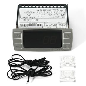 for Dixell XR06CX-4N1F1 Temperature Controller Fit 120V 50-60hz Commercial Refrigerators/Freezer #Replace for Dixell Programmable Temperature Controller with Temperature Sensing Probe