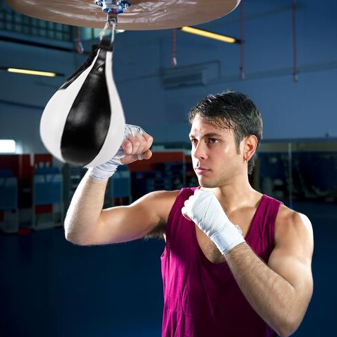 مجموعة من 5 حقائب ملاكمة للسرعة، مجموعة منفاخ حقيبة جلدية فاخرة قابلة للطي، كرة عاكسة للثقب على الحائط للبالغين والمراهقين والأطفال، تدريب فنون القتال في المنزل وممارسة التمارين الرياضية in Kuwait