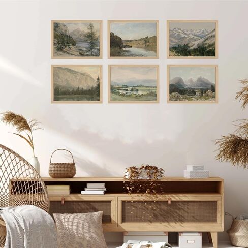 Sneeu Vintage Wall Art 8x10, Spring Meadow Landscape Art Print, Unframed Wall Decor for Home in Saudi Arabia
