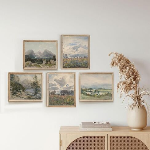 Sneeu Vintage Wall Art 8x10, Spring Meadow Landscape Art Print, Unframed Wall Decor for Home in Saudi Arabia