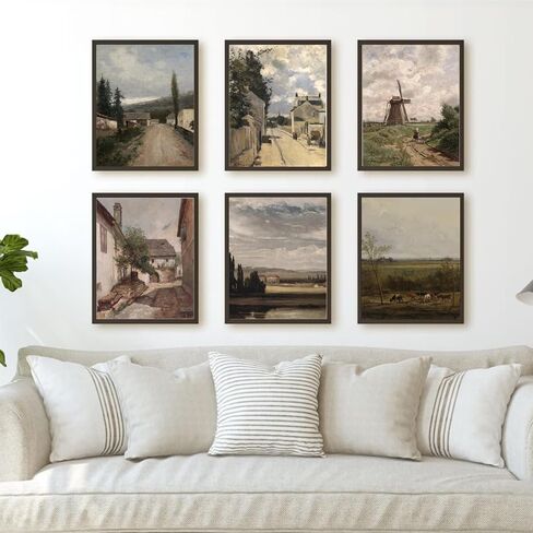 Sneeu Vintage Wall Art 8x10, Spring Meadow Landscape Art Print, Unframed Wall Decor for Home in Saudi Arabia