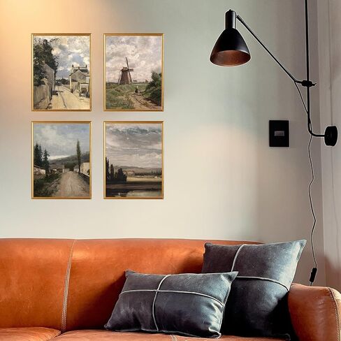Sneeu Vintage Wall Art 8x10, Spring Meadow Landscape Art Print, Unframed Wall Decor for Home in Saudi Arabia