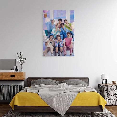 DAUO Stray Kids Boy Group Vintage Aesthetic Poster Poster Canvas Posters Decorative Room Aesthetic Bedroom Decor Wall Art Office Home Deco12x18inch(30x45cm) Unframe-style in Saudi Arabia
