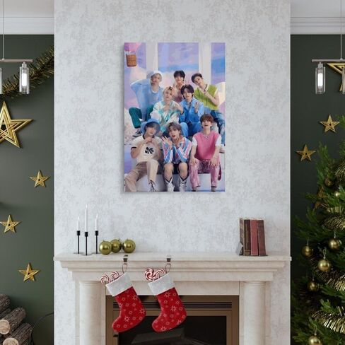 DAUO Stray Kids Boy Group Vintage Aesthetic Poster Poster Canvas Posters Decorative Room Aesthetic Bedroom Decor Wall Art Office Home Deco12x18inch(30x45cm) Unframe-style in Saudi Arabia