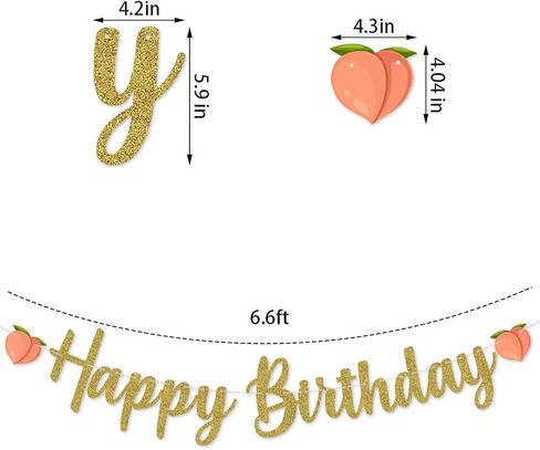 Peach Theme Baby Birthday Banner-1st Birthday High Chair Banner Peach Theme Party，One Sweet Peach Birthday Decorations, Crush Cake Photo Props Background in Saudi Arabia