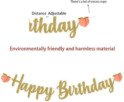 Peach Theme Baby Birthday Banner-1st Birthday High Chair Banner Peach Theme Party，One Sweet Peach Birthday Decorations, Crush Cake Photo Props Background in Saudi Arabia