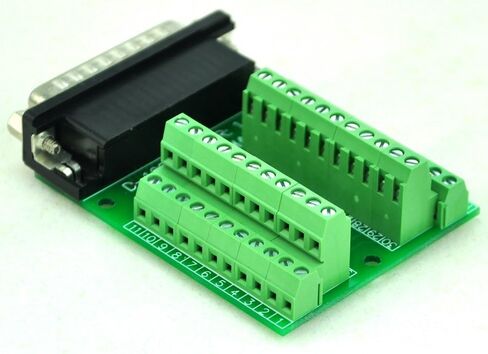 إلكترونيات-صالون زاوية يمنى نحيفة D'SUB DB44HD ذكر رأس لوحة القطع الوحدة الطرفية، موصل DSUB للكتلة الطرفية. in Kuwait